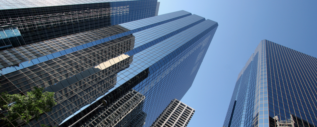 Modern office buildings